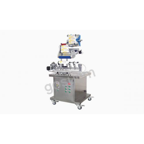 半自動弧面貼標機