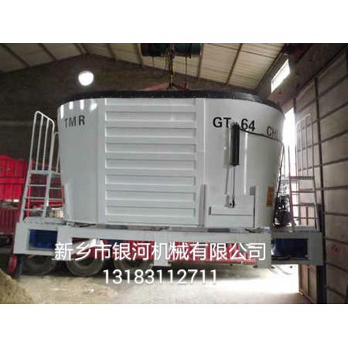 銀河牌固定立式16立方雙攪龍TMR飼料攪拌機